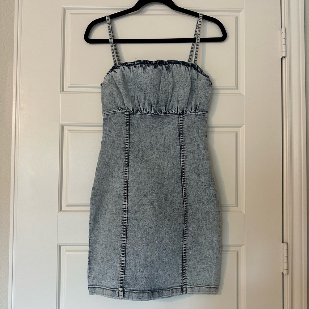 H&M acid wash mini dress